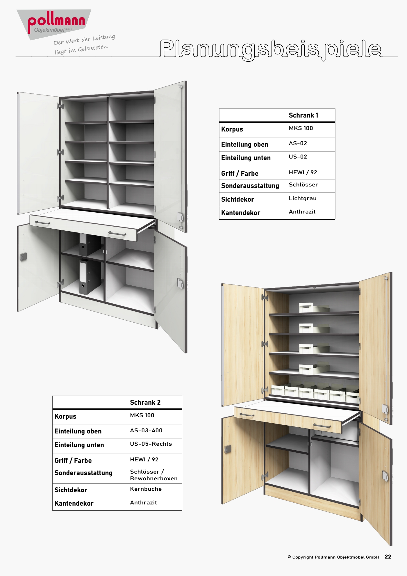 Objektmöbel Wert Leistung