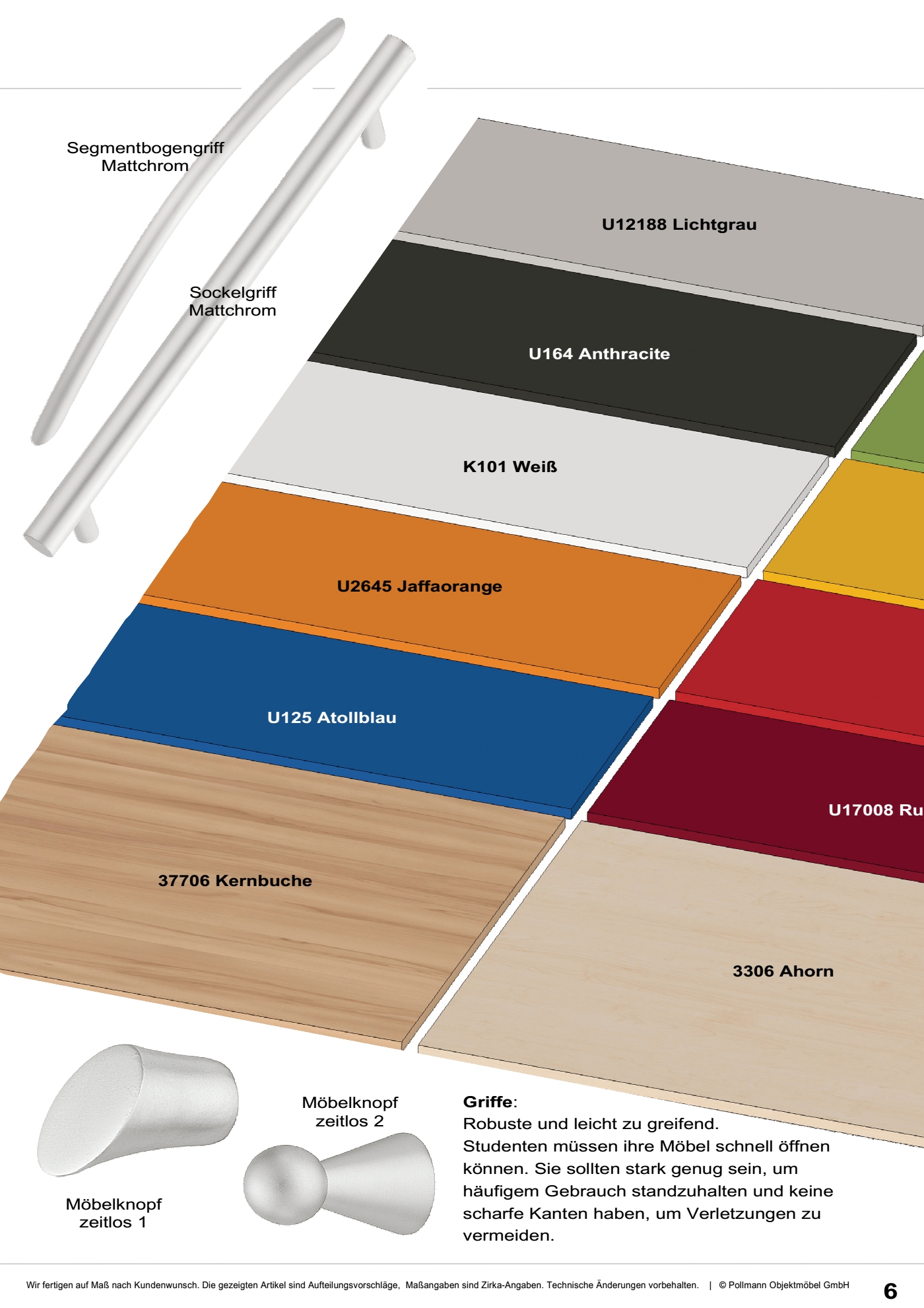 Griffe Lichtgrau Anthracite