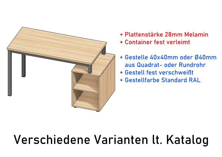 Schreibtische Modell 100 FUSION