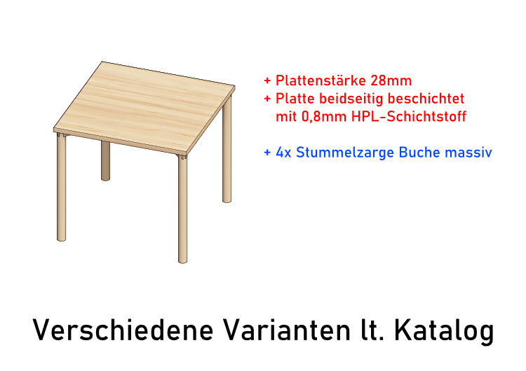 Bewohnertisch Modell SOLUS