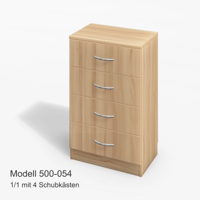 1/1 mit 4 Schubkästen Modell 500-054