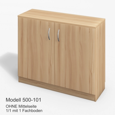 OHNE Mittelseite1/1 mit 1 Fachboden Modell 500-101